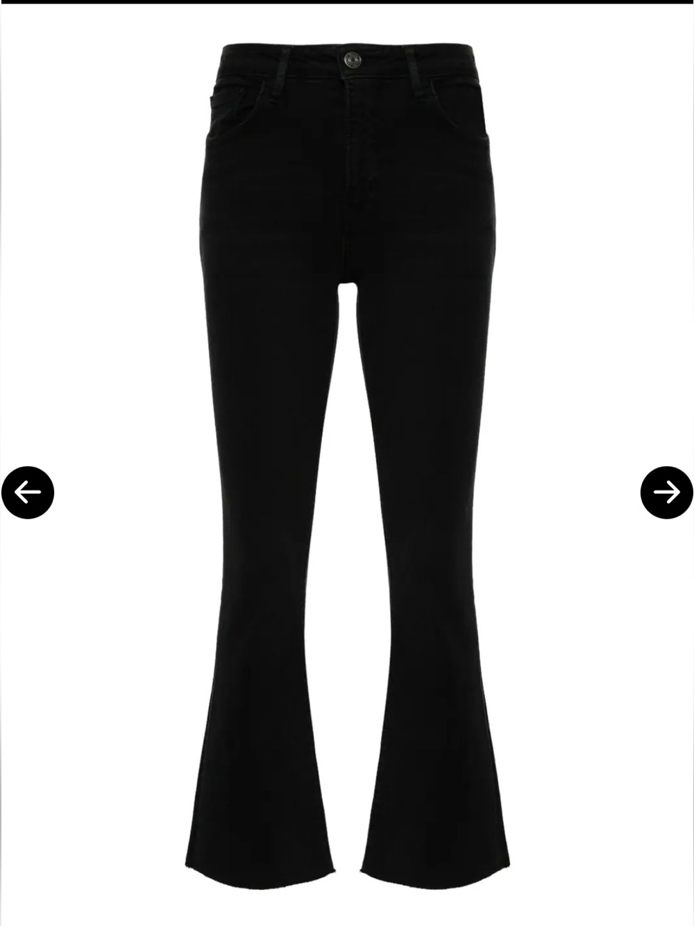FRAME Le Crop Mini Boot‎ Jeans Black Wash High Rise Cropped Flare Size 26